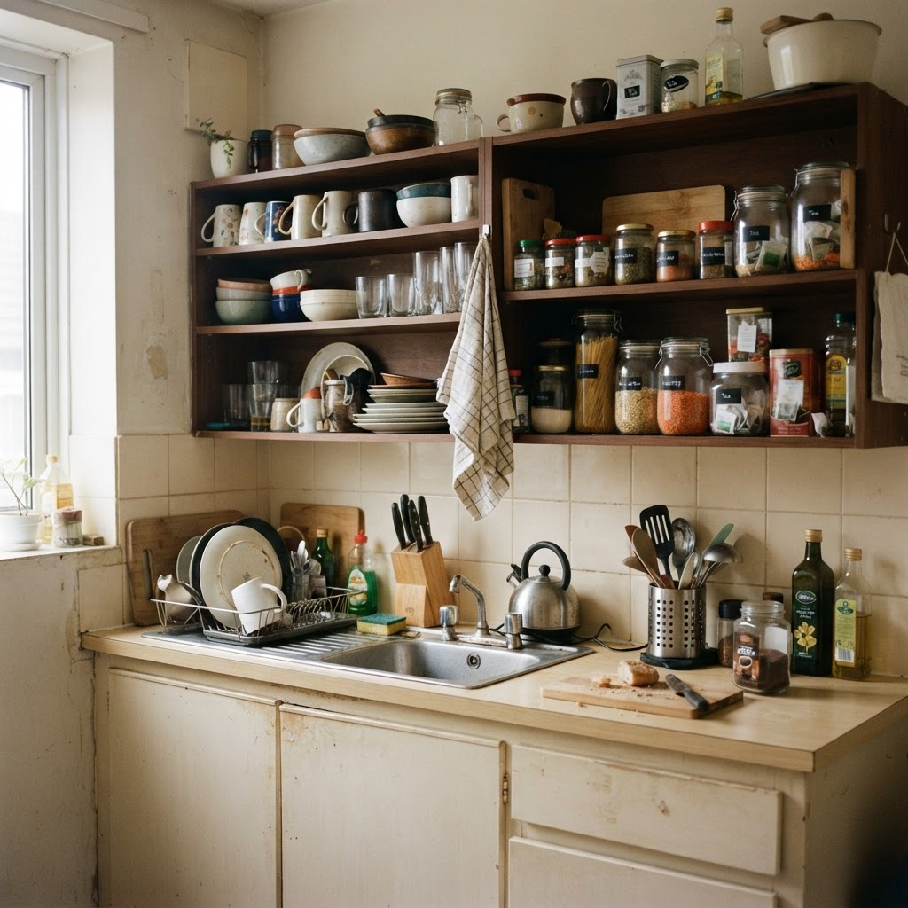 A lived-in kitchen before styling