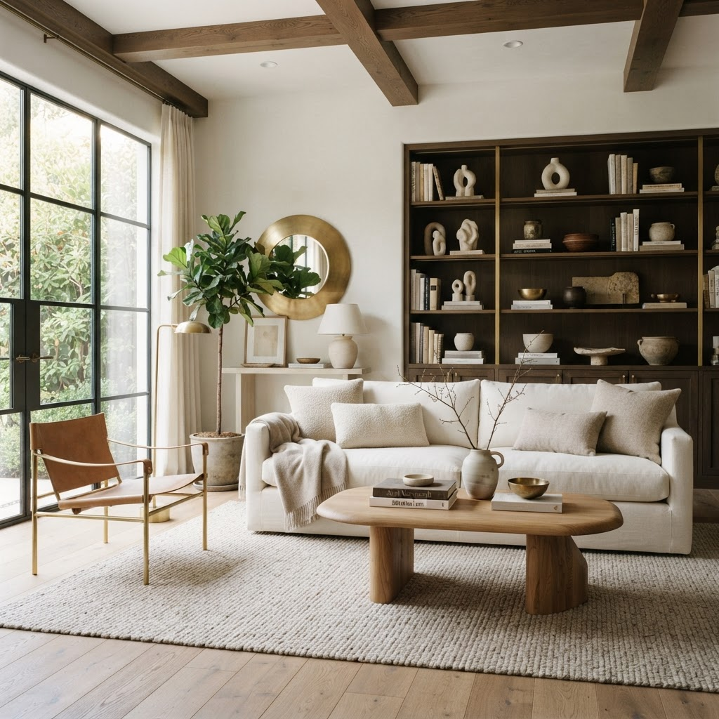 A beautifully styled luxury living room